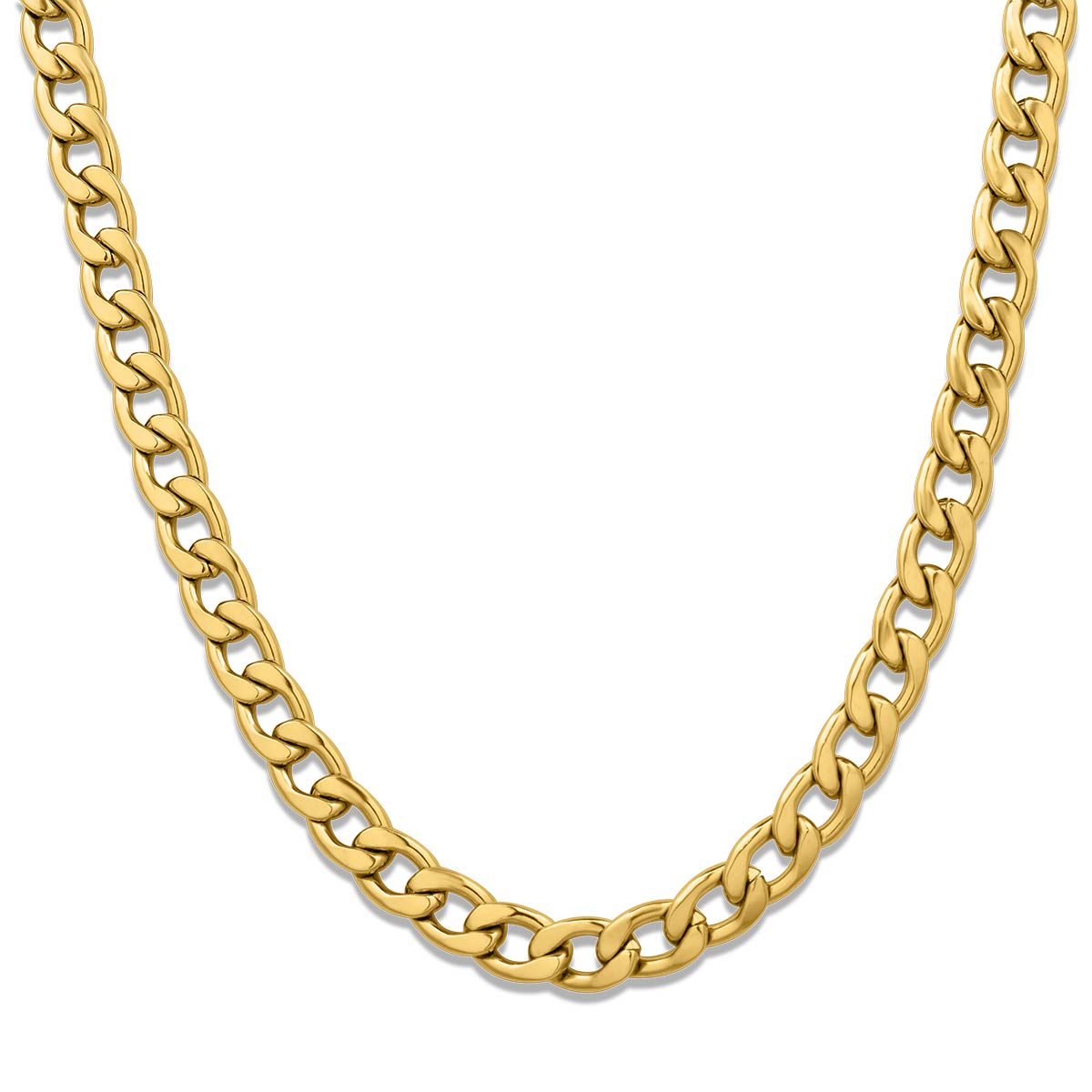 Gurmet Chain Gold ατσάλινη αλυσίδα 7ΜΜ